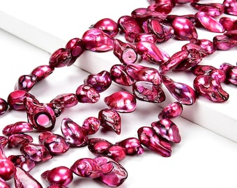 Fireball Barocco Perla Rosa d'Acqua Dolce Pietra Preziosa Barocco 12-16MM Perline Sfuse (S32)