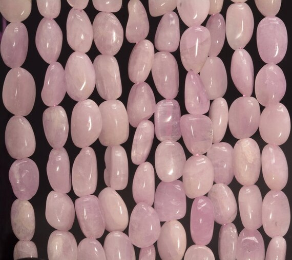6-7MM PINK OPAL GEMSTONE PEBBLE NUGGET LOOSE BEADS 7.5/"