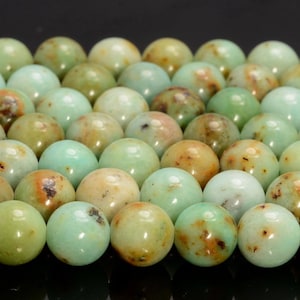 8MM Genuine Light Green Chrysoprase Gemstone Grade AAA Round Loose Beads 15 Inch Full Strand (80007280-A252)
