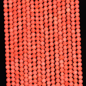 2MM Pink Red Coral Gemstone Round 2MM Loose Beads 16 inch Full Strand (90113969-107 - 2mm A)