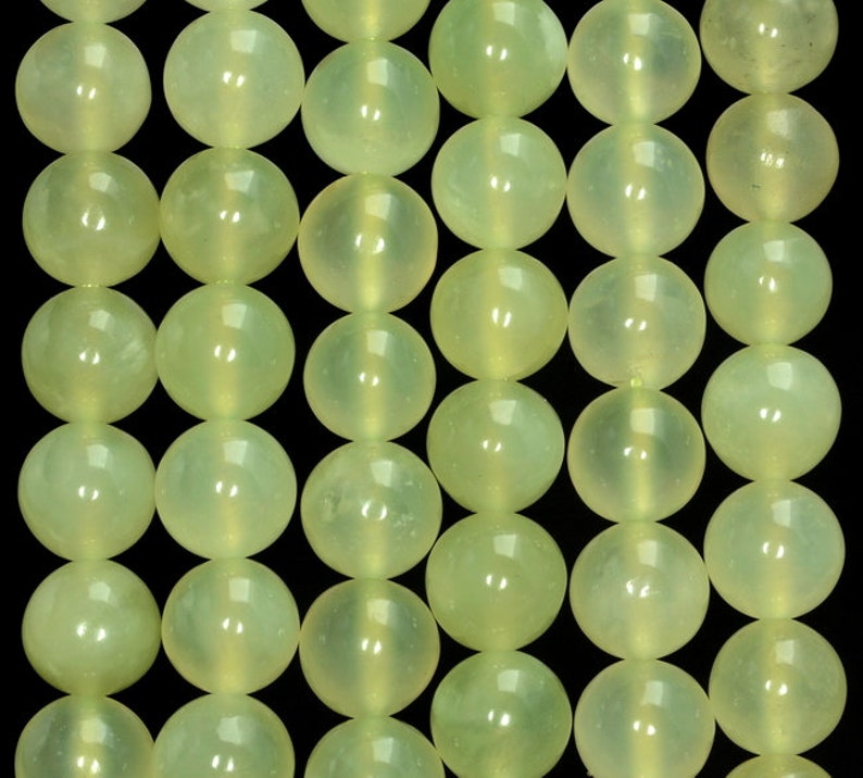 80006200-M34 8mm New Jade Gemstone Grade AAA Green Round Loose Beads 15 inch Full Strand