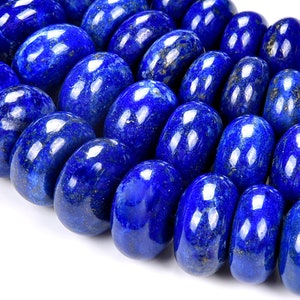 Natürlicher Lapislazuli Edelstein Klasse AAA Rondelle Scheibe 6X3-6 x 4 MM 10X4-10 x 6 MM 11X5-11 x 7 MM 12X6-12 x 8 MM 13X7-13 x 9 MM Lose Perlen (D474)