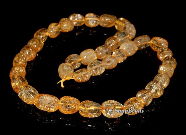23x18-14x12mm Citrine Quartz Gemstone Graduated Nugget Loose Beads 19 inch Full Strand 90191529-B41-585