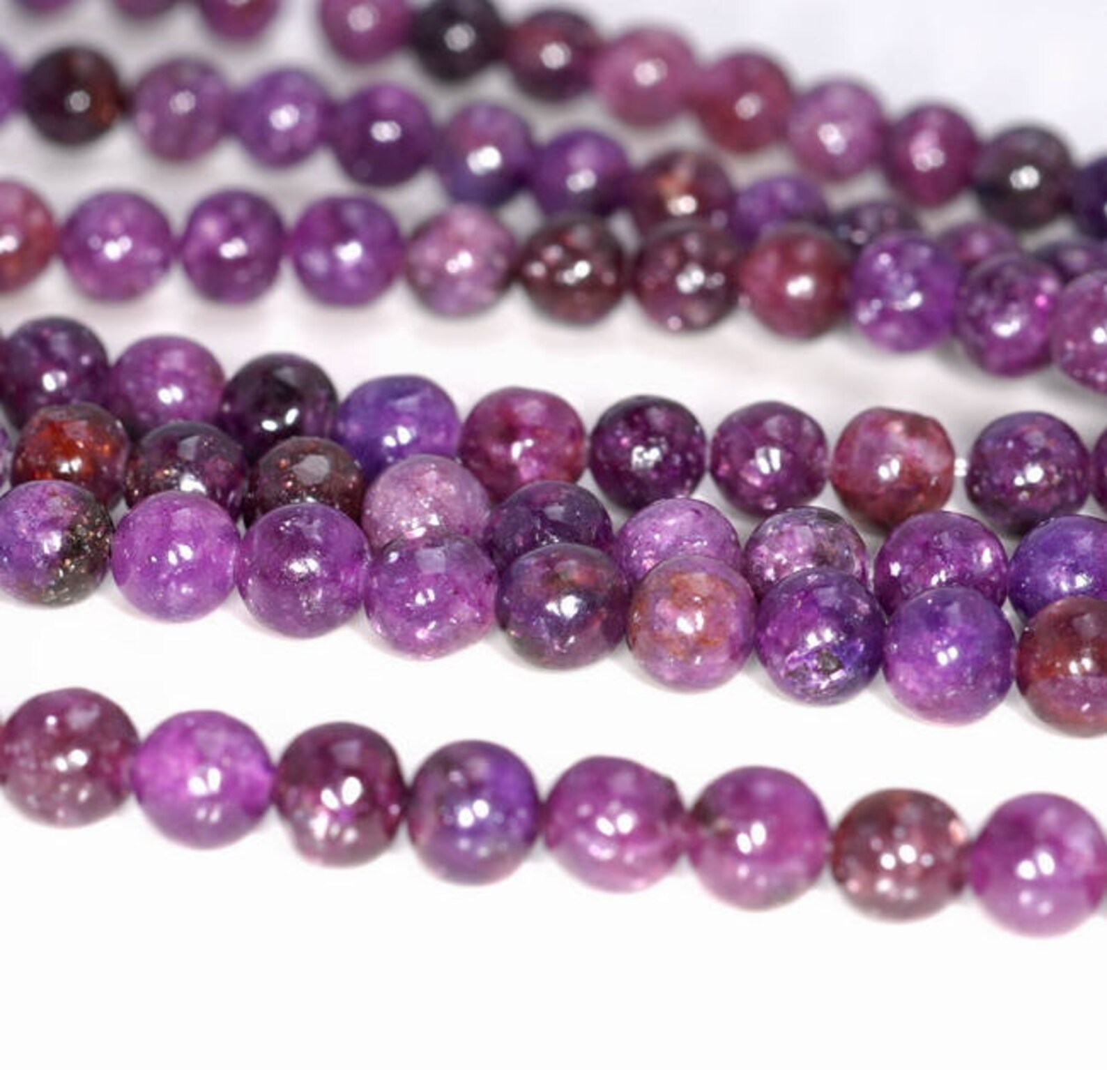 6mm Mauve Lepidolite Gemstone Grade AAA Purple Round 6mm Loose Etsy