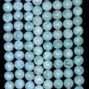 Bracelet En Larimar Des Caraïbes Et Argent 925 - Fait Main, Réglable, Pierre AAA+