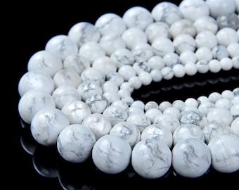 6mm Howlite Gemstone Grade AA Round Loose Beads 15.5 inch Full Strand (90189305-678)