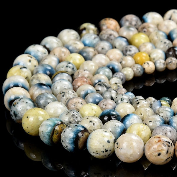 Natural Nakauriite, Blue Ice Gemstone Round 6MM 7MM 8MM 9MM 10MM 12MM Loose Beads (D511)