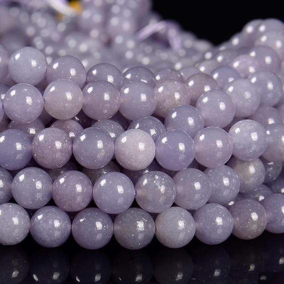 Natural Tanzanian Lepidolite Gemstone Grade AAA Round 6MM 8MM 9MM 10MM Loose Beads (D582)