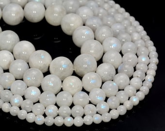 Natural 3mm Finely Cut Matrix Moonstone Faceted Beads Genuine Gemstone