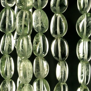 Green Amethyst Gemstone Grade A 18x13-13x10MM Nugget Pebble Loose Beads 7 inch Half Strand (90117851-B70)