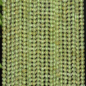 Natural Peridot Gemstone Green Round 2-3mm, 3-4mm Loose Beads 15.5 inch Full Strand