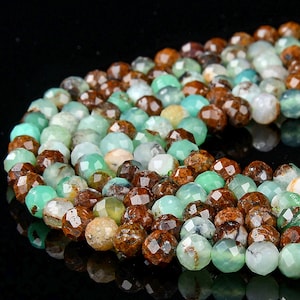 Natural Australian Chrysoprase Gemstone Grade AA Micro Faceted Round 2MM 3MM 4MM Loose Beads 15 inch Full Strand (P93)