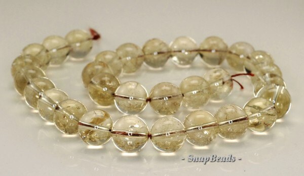14mm Lemon Quartz Gemstone Round Loose Beads 7.5 Inch Half 14mm Lemon Quartz Gemstone Round Loose Beads 7.5 Inch Half