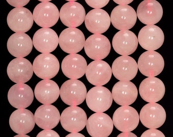 Sale !!! 8mm Genuine Madagascar Rose Quartz Gemstone Grade AA Pink Round Loose Beads 15.5 inch Full Strand (80006162-487)
