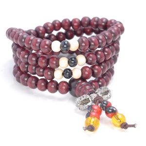 6X5MM Dark Red Sandalwood Gemstone Rondelle Loose Beads 22 inch  (80003666-W6)