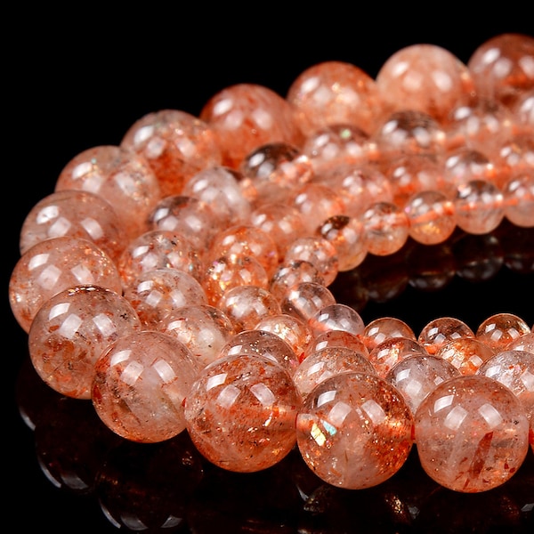 Rainbow Lattice Sunstone Gemstone Grade AAA Round 3MM 4MM 5MM 6MM 7MM Loose Beads (D445)