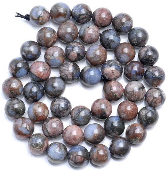 10 Strands 6mm Natural Llanite Blue Quartz gemstone Blue Gray