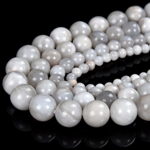 Natural White Crazy Lace Agate Gemstone Round 4MM 6MM 8MM 10MM Loose Beads (D548)