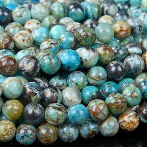 Natural Blue Opal Gemstone Round 8MM Loose Beads (D103)