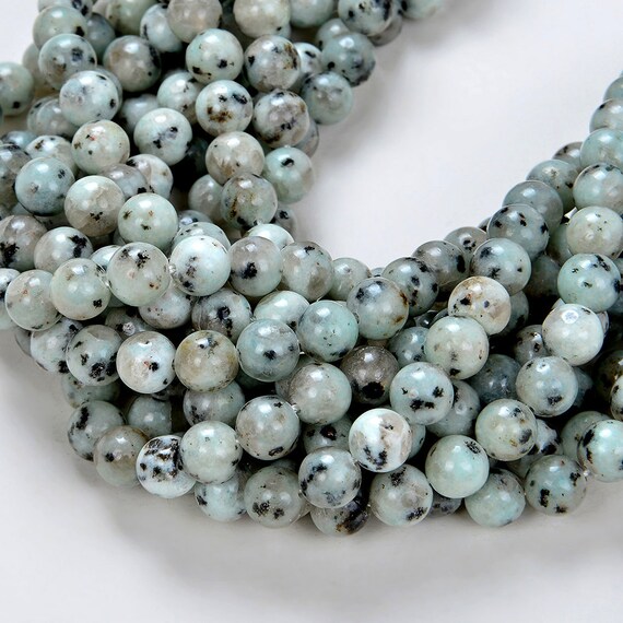 1 Strand of Nuummite 12mm Round Semiprecious Gemstone Beads