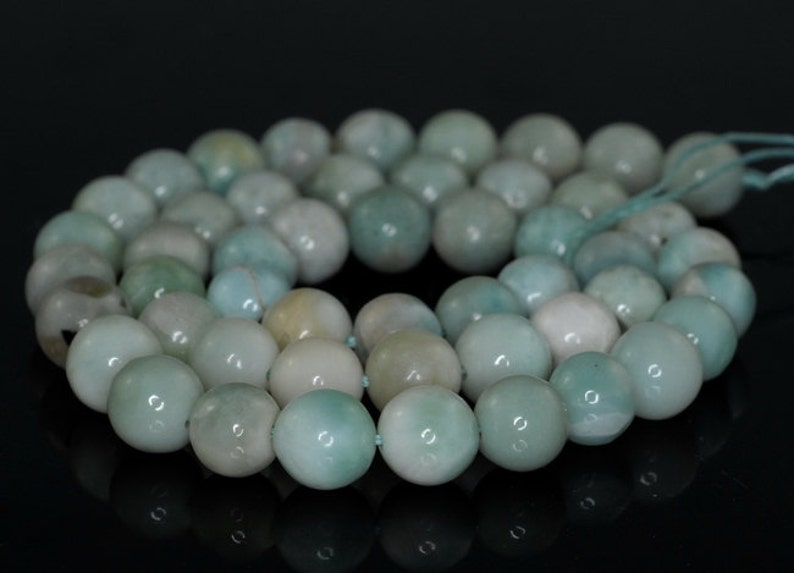 8mm Dominican Larimar Gemstone Light Blue Round 8mm Loose Etsy