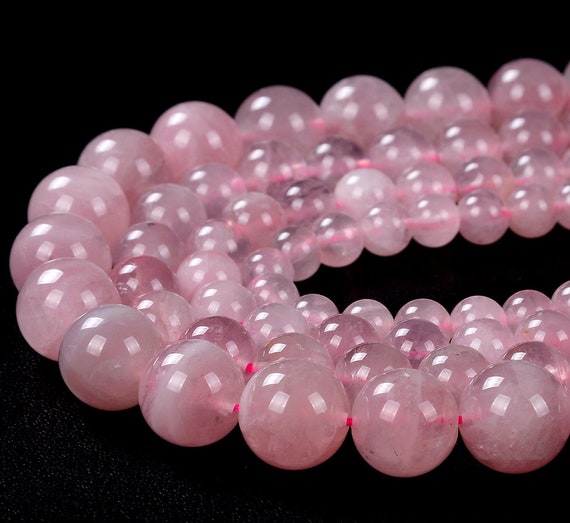 Smooth Round Beads AAA Gemstone Beads Madagascar Rose Quartz Beads 6mm 8mm 10mm