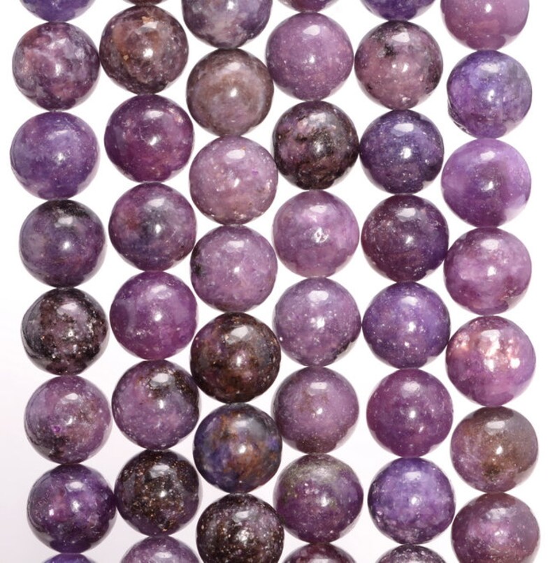 10mm Mauve Lepidolite Gemstone Grade AA Purple Round 10mm Etsy