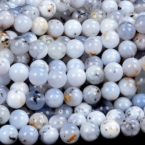 Natural White Opal Gemstone Grade AAA Round 8MM 10MM Loose Beads (D517)