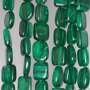 12x9mm Malachite Lace Jasper Gemstone Grade AA Nugget Square Oval Loose Beads 16 inch Full Strand (90185408-865)