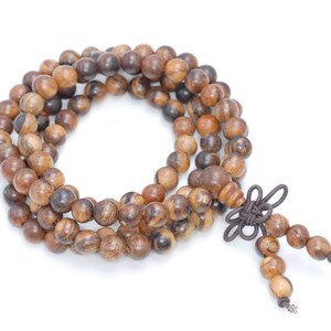 6MM Yellow Qinan Sandalwood Gemstone Round Loose Beads 25 inch  (80003618-W3)