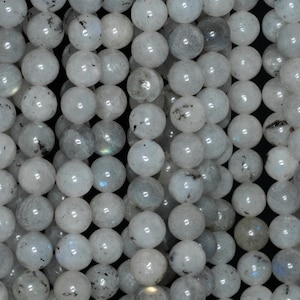 6mm White Labradorite Gemstone Round 6mm Loose Beads 15.5 inch Full Strand (90183389-785)
