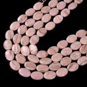 Natural Argentina Rhodochrosite Gemstone Grade A Oval 11X8MM 16X12MM 18X13MM 20X15MM 25X18MM Loose Beads (D352)