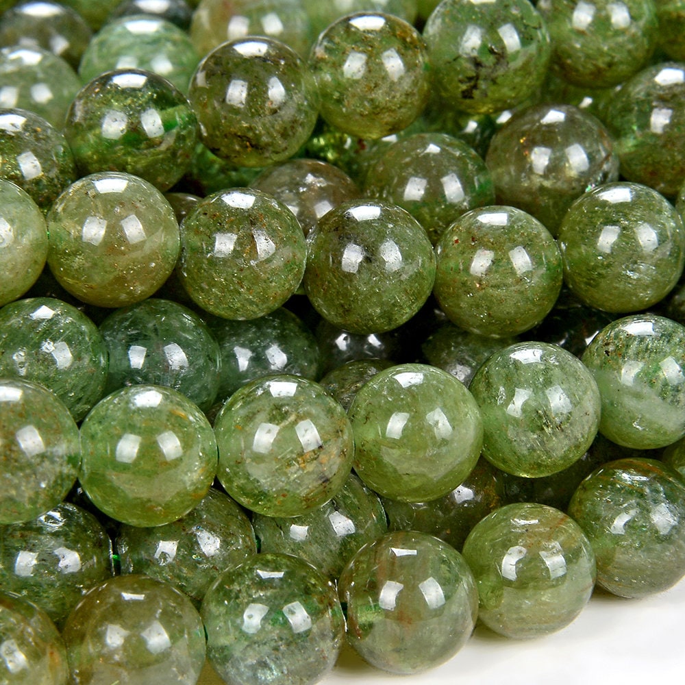 Natuurlijke groene apatiet edelsteen AAA, rond 5 MM 6 MM 7 MM 8 MM 9 MM 10 MM 11 MM losse kralen (D75)
