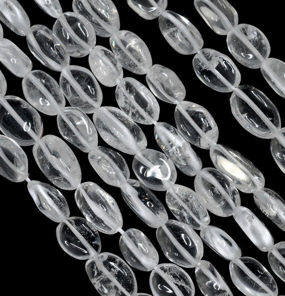 7x6-13x8mm Clear Quartz Rock Crystal Gemstone Pebble Nugget