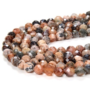 Natural Argentina Rhodochrosite Gemstone Grade A Micro Faceted Round Loose Beads 4MM 5MM 6MM  (P33)