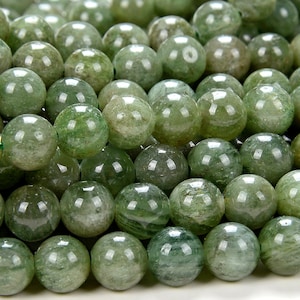 108939 31Pcs 6MM Dark Blue Green Apatite Beads Grade AA Genuine Natural Round Gemstone Loose Beads 62