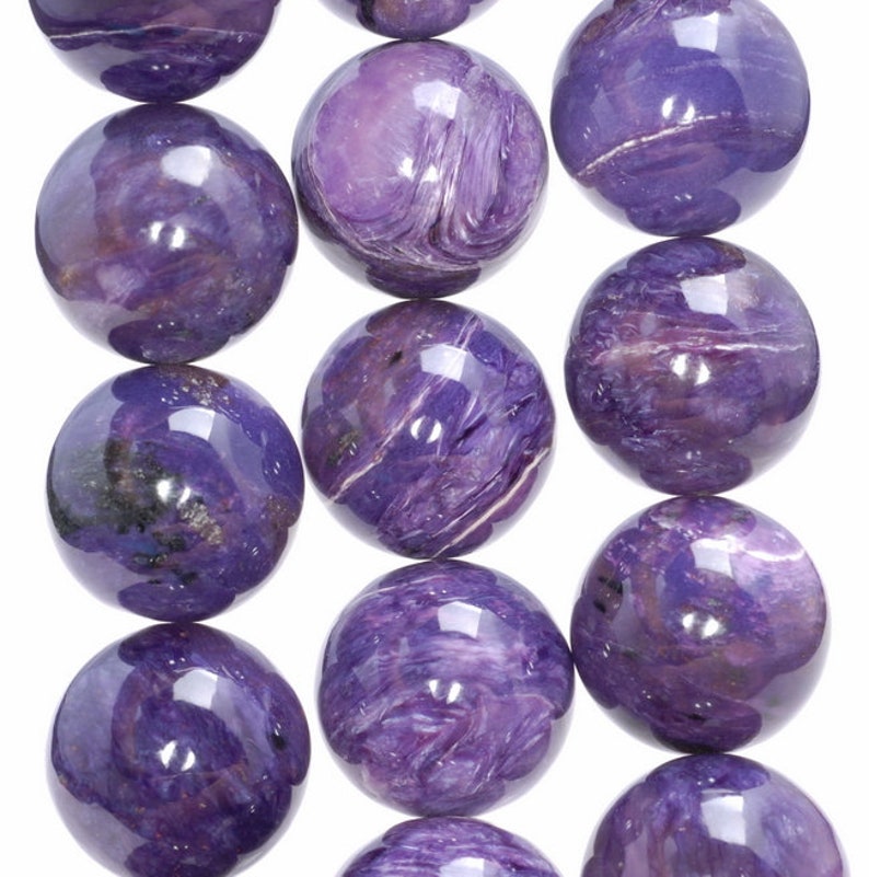 18MM Genuine Charoite Gemstone Grade AAA Round Loose Beads Etsy