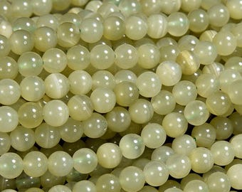 Natural Green Calcite Gemstone Grade AA Round 6MM Loose Beads (D654)