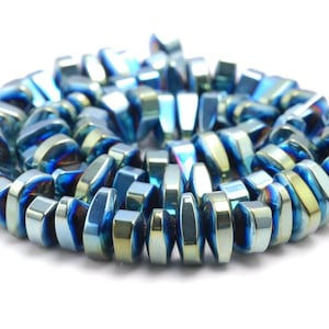 12X5MM Green Hematite Gemstone Nugget Loose Beads 15.5 inch Full Strand (80000185-A42)