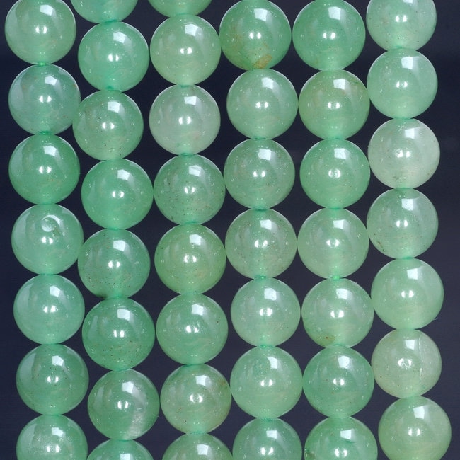 LodinG(仏)/344/size 6 4mm Green Aventurine Gemstone Round Loose Beads 15.5 Inch