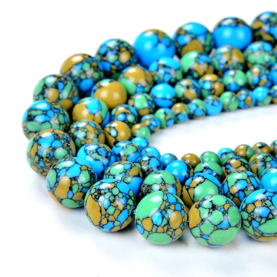 Orange outlet turquoise beads