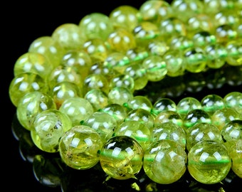 Genuine Natural Peridot Rare Gemstone Grade AA Green 2mm 3mm 4mm 5mm 6mm 7mm Round Loose Beads (168)