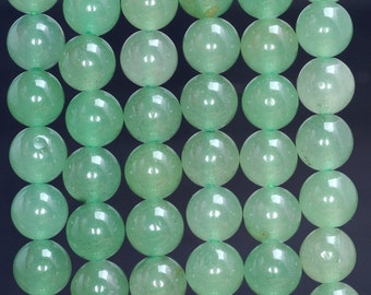 10mm Green Aventurine Gemstone Green Round Loose Beads 15 inch Full Strand (80005919-M33)