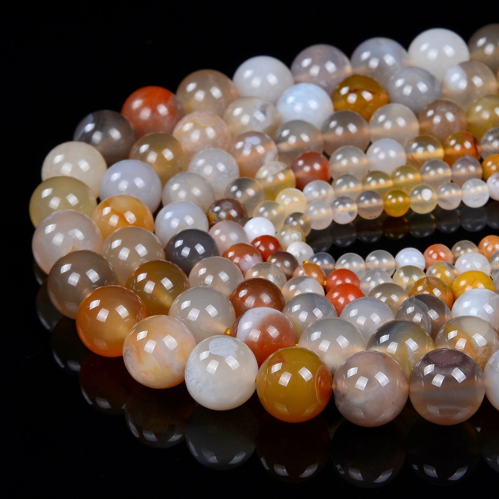 Natural Flower Carnelian Agate Gemstone Grade AAA Round 5MM Etsy