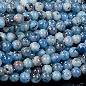 Natural Devil Blue Aquamarine Gemstone Grade A Round 4MM 5MM 6MM 7MM 8MM 9MM 10MM 11MM 12MM 13MM Loose Beads (D398 D399) image 3