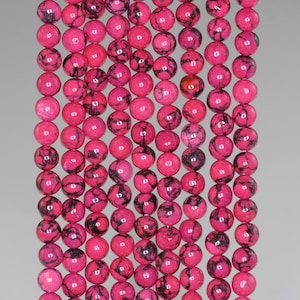 4mm Pink Turquoise Gemstone Round 4mm Loose Beads 16 inch Full Strand (90186782-772)