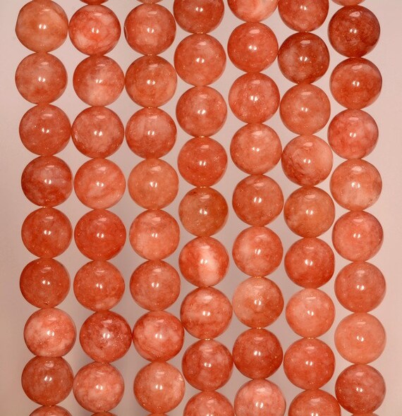 3MM CITRUS SCENTS ORANGE JADE GEMSTONE ROUND 3MM LOOSE BEADS 16/"