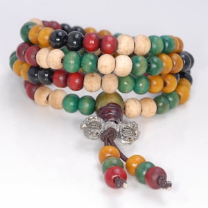 6X5MM Mix Color Sandalwood Gemstone Rondelle Loose Beads 20 inch  (80003769-W10)