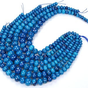 10-20MM Chrysocolla Quantum Quattro Gemstone Grade AAA Graduated Rondelle Loose Beads 15 inch Full Strand (80017066-D350)