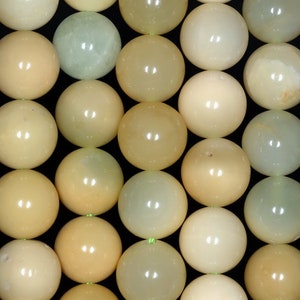 8MM Light Green Opal Gemstone Grade A Round Loose Beads 15.5 inch Full Strand (80002660-A89)